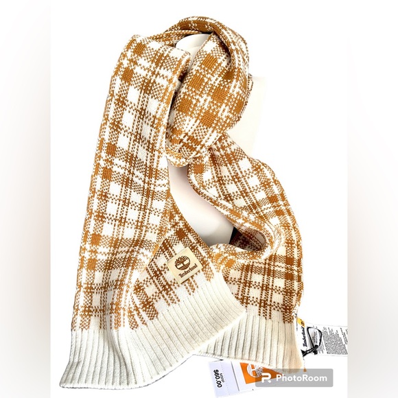 Timberland NWT Unisex Winter soft plaid scarf - Picture 11 of 12